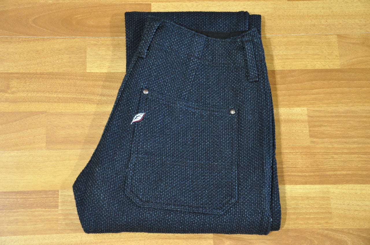 Pure Blue Japan Indigo Sashiko Trousers (Natural Tapered fit)