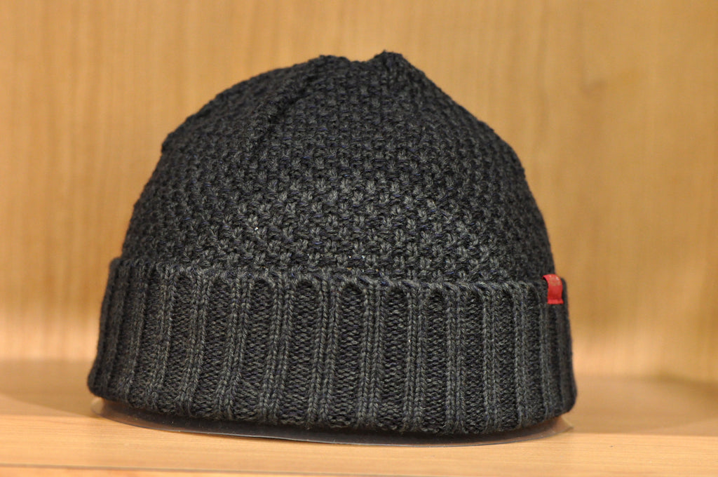 SAMURAI 'TWO TYPE' BEANIE (BLACK X INDIGO)