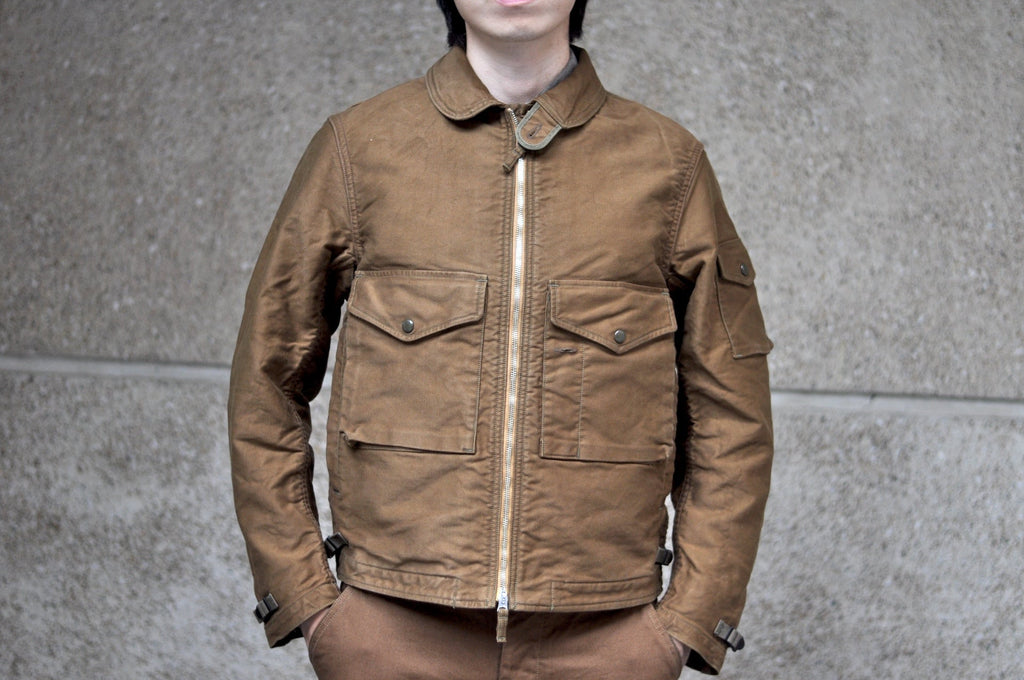 Freewheelers "S-8 Aviators" Summer Flying Jacket (Sepia Brown)