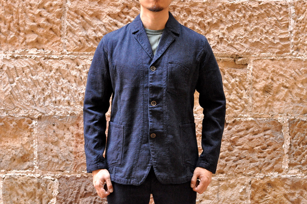 PURE BLUE JAPAN 14OZ INDIGO SASHIKO BLAZER