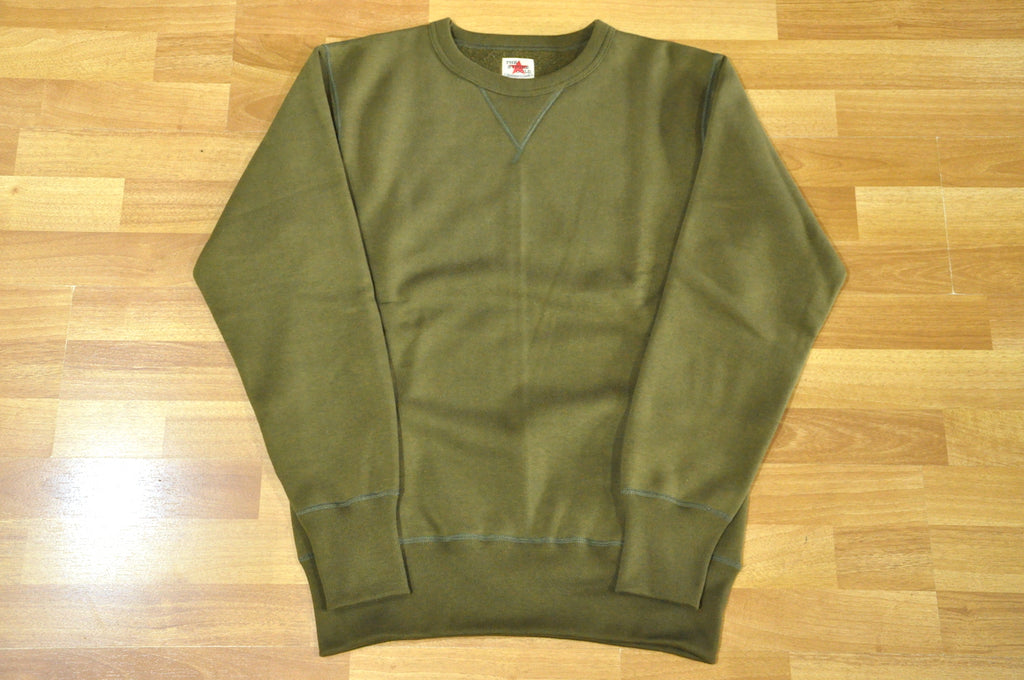 The Strike Gold X CORLECTION 12oz Loopwheeled Sweatshirt (Vintage Olive)