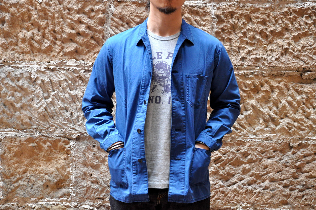 Momotaro Lightweight Natural Indigo Coverall jacket