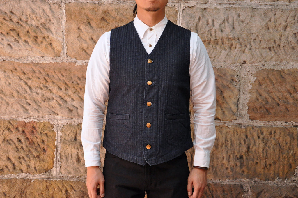 Studio D'Artisan 12oz HBT Denim Vest