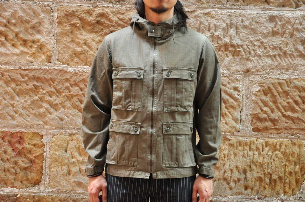 Stevenson Overall “Paramarine” 11oz HBT Parka (Olive)