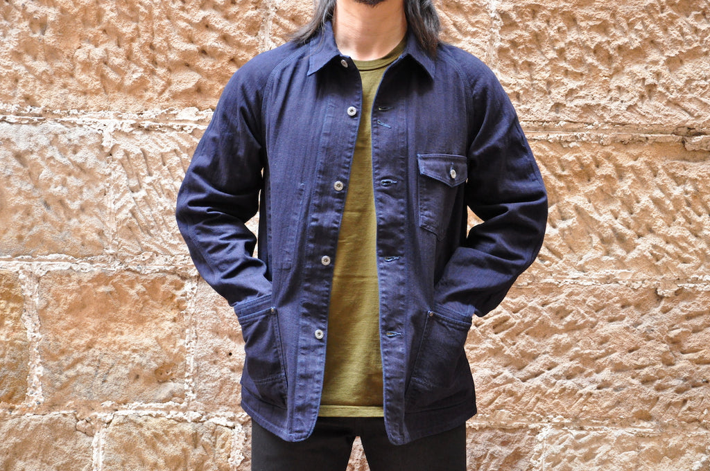 Momotaro 12oz  Indigo Dyed HBT Coverall