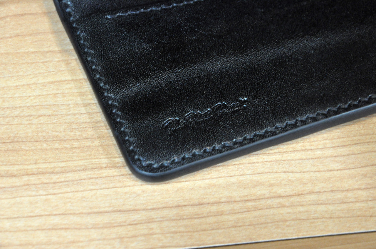 The Flat Head full grain cowhide welted card case