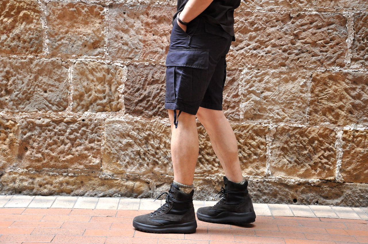 Freewheelers 14oz 'Fatigue' Rip-Stop Shorts (Navy) - CORLECTION