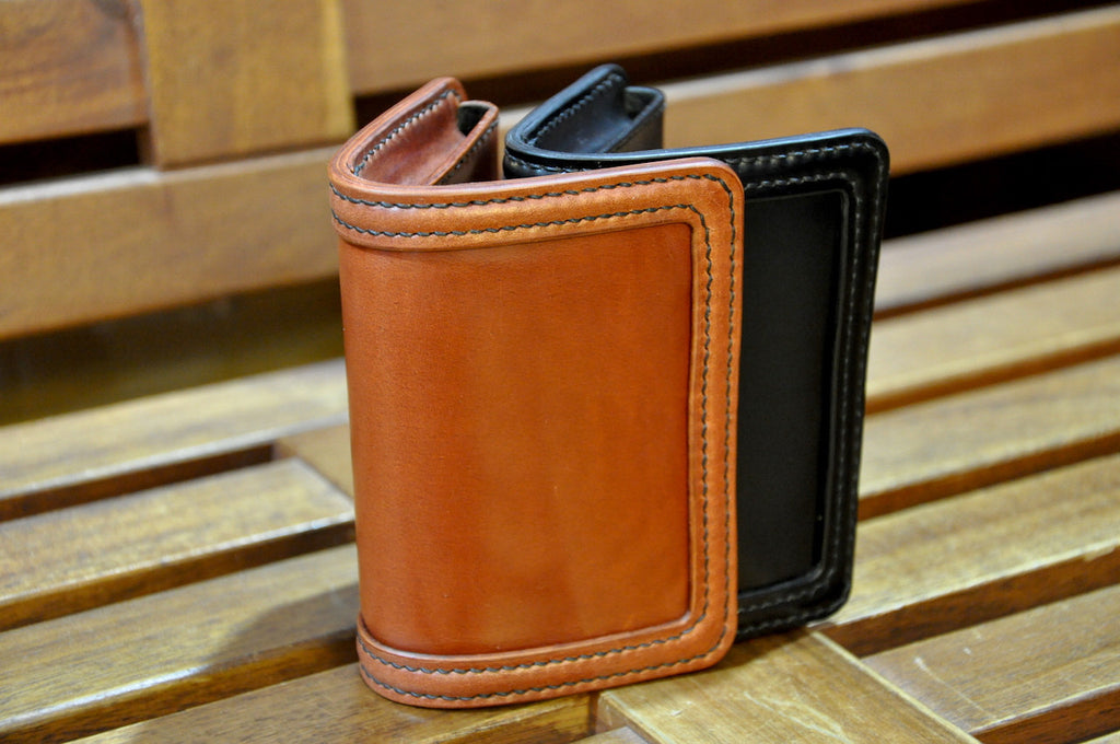 The Flat Head "Shell Cordovan" Welted Card Cases