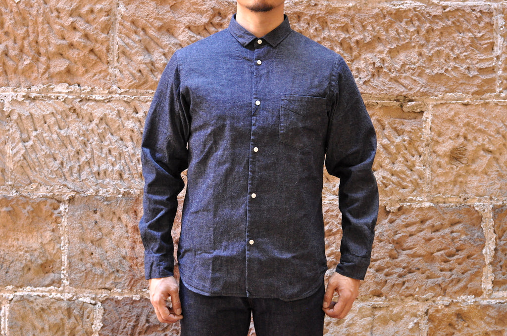 JAPAN BLUE 8OZ 'D'IVOIRE' INDIGO DENIM SHIRT