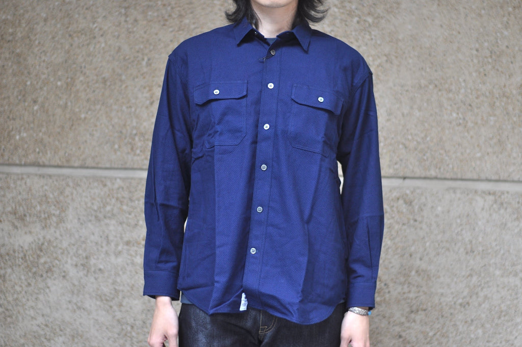 MOMOTARO JEANS 8oz Indigo Dyed “Classic Sashiko” CPO Shirt