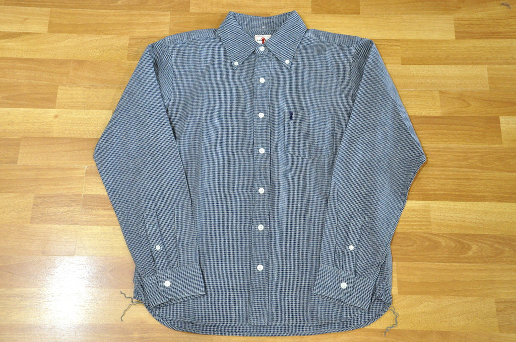 Samurai 10oz Indigo Houndtooth B.D Shirt