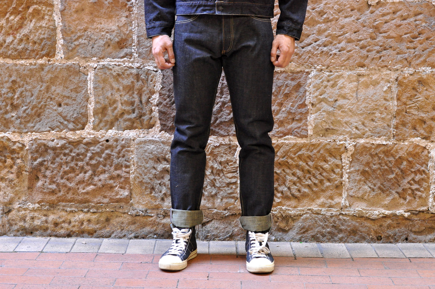 STUDIO D'ARTISAN 14OZ "NEW LEAVES" DENIMS (RELAX TAPERED FIT)