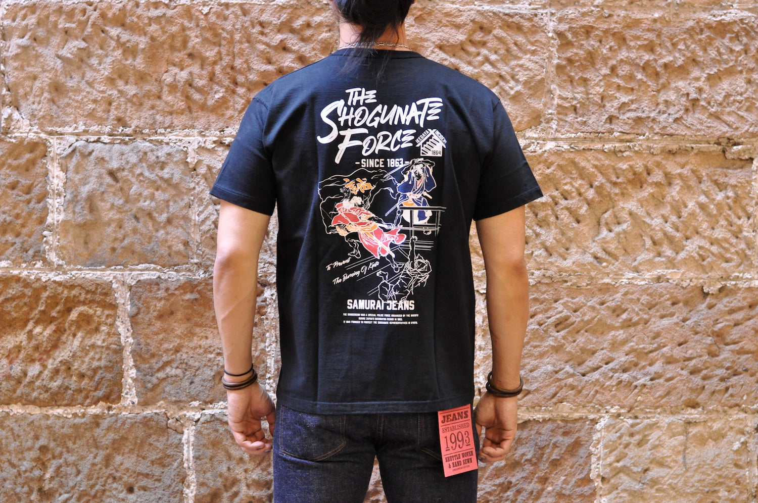 SAMURAI 6.7OZ 'IKEDAYA INCIDENT' LOOPWHEEL TEE (BLACK)