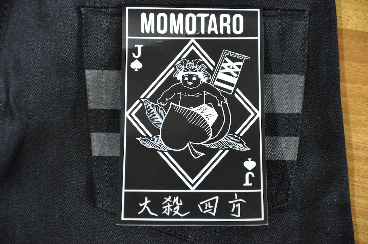 Momotaro X CORLECTION "Kill ‘Em All” 15oz Black Denims