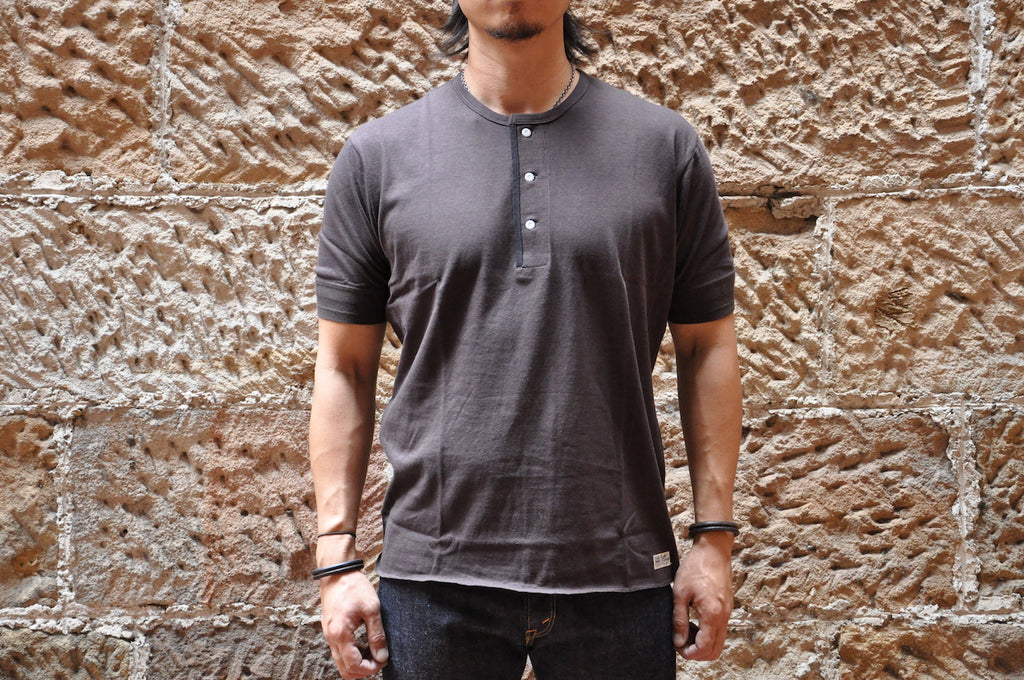 Freewheelers ‘Power Wear’ Loopwheeled S/L Henley Tee