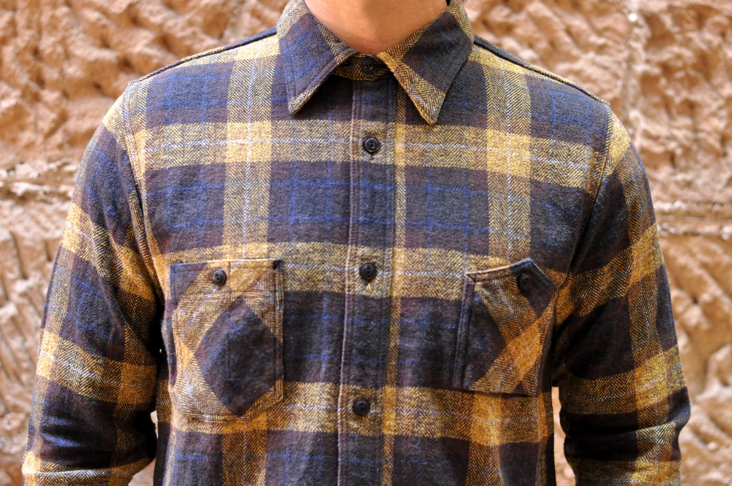 SAMURAI 11OZ SELVAGE FLANNEL WORKSHIRT