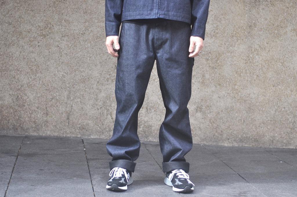 Sugar & Co. "Rain-Guard" Denim Utility Trousers (Indigo)