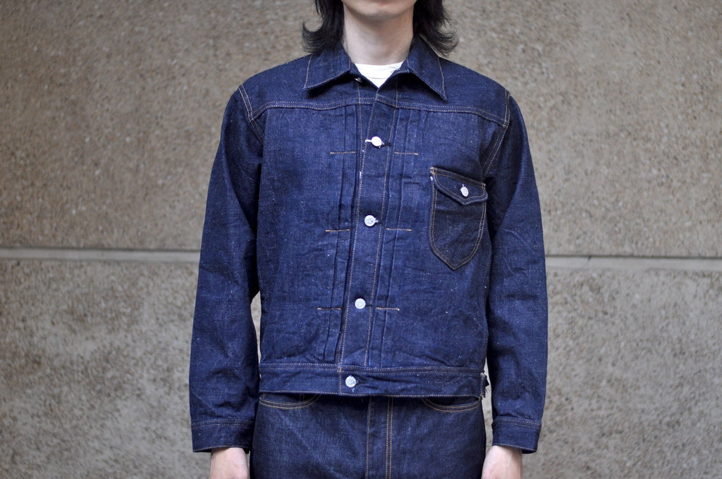 Samurai 18oz “Indigo Sakura Plus” Denim Rider Jacket