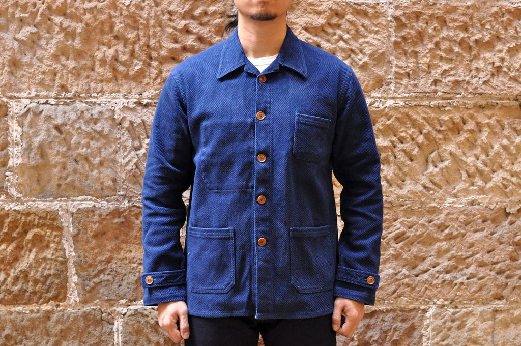 MOMOTARO INDIGO SASHIKO FRENCH WORK JACKET