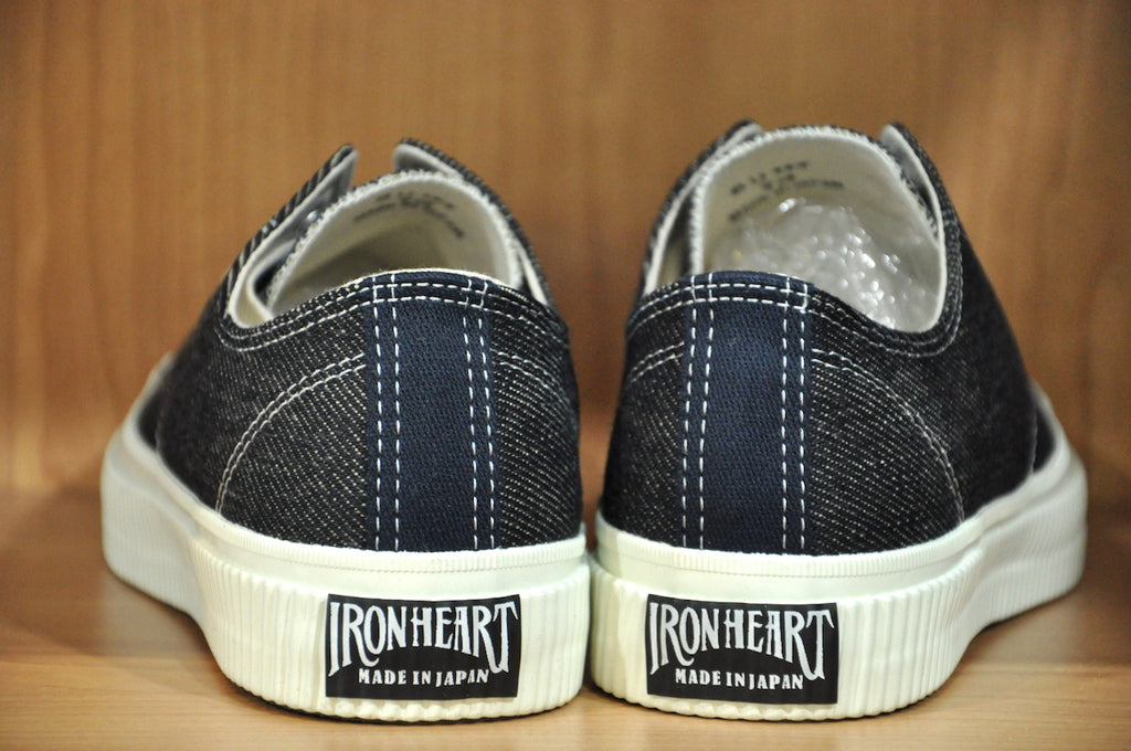 Iron Heart 21oz Denim Sneakers - Low-Top Super Black