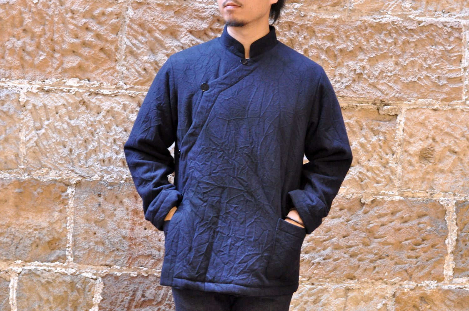 BLUE BLUE JAPAN 'ORIENTAL' WOOL JACKET