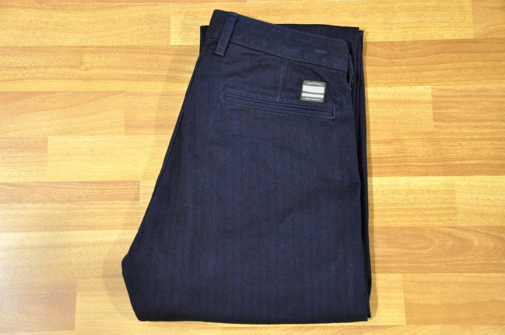 Momotaro 12oz HBT Indigo Chinos (Straight Tapered Fit)