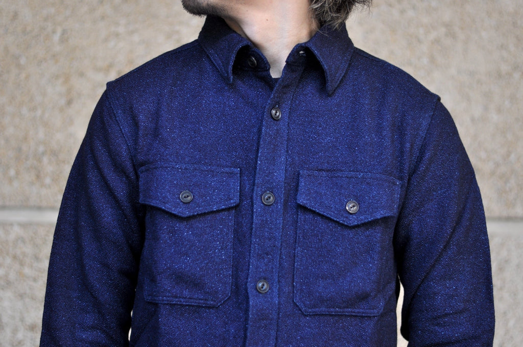 UES 15.5oz Ultra-Heavyweight Flannel Utility Workshirt (Indigo)