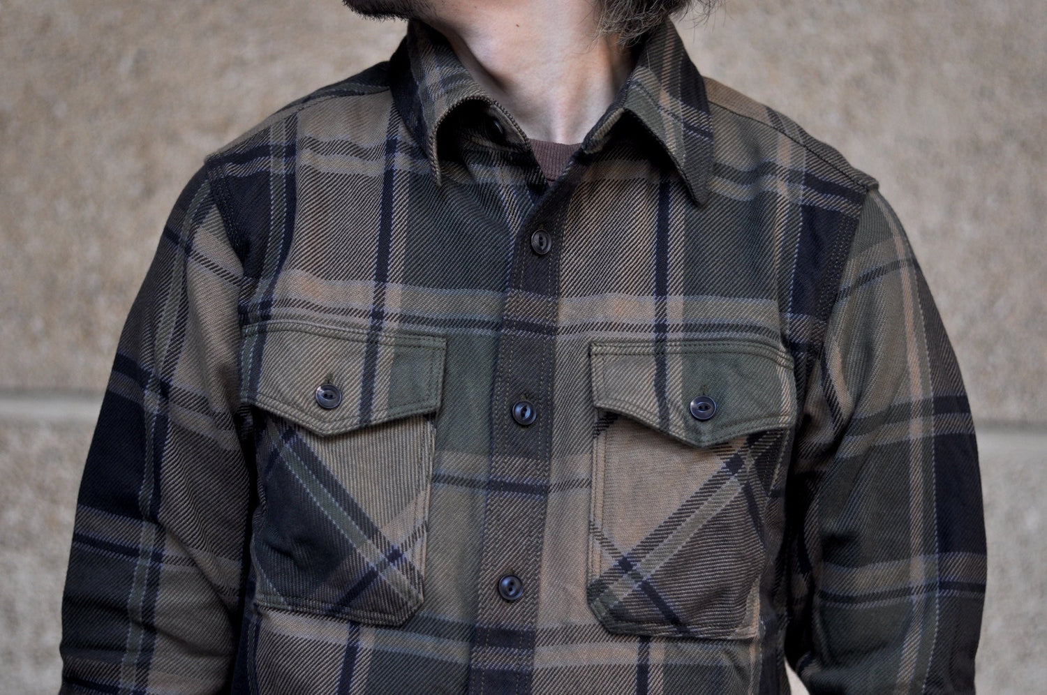 UES 15.5oz Ultra-Heavyweight Flannel Utility Workshirt (Drywood Brown)