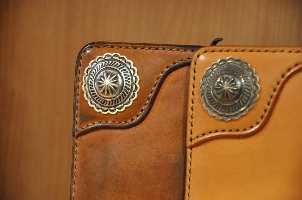 The Flat Head “Silver Concho” Long Wallet 3 Years In Use