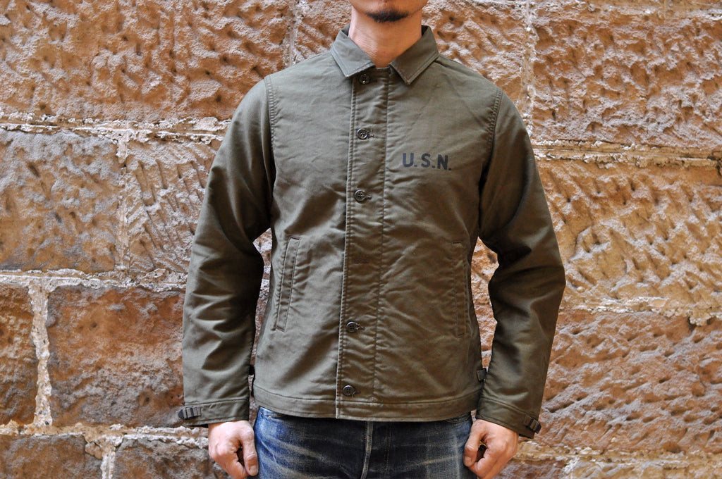 Freewheelers USN "DECK" Worker Jacket (Olive)