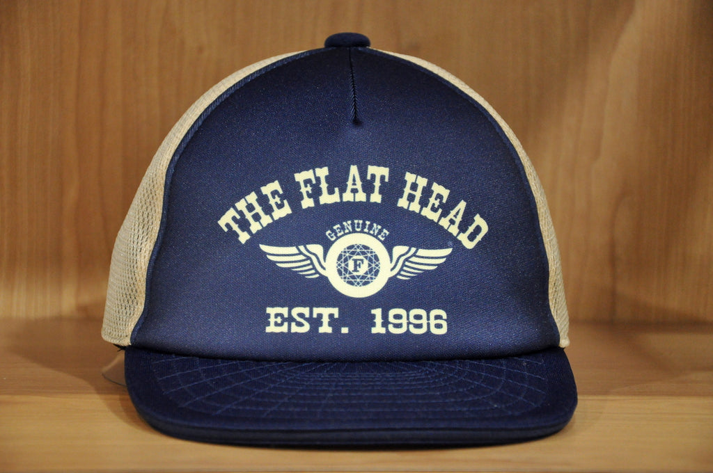 The Flat Head "LOGO" and “Custom Engine”  Mesh Cap