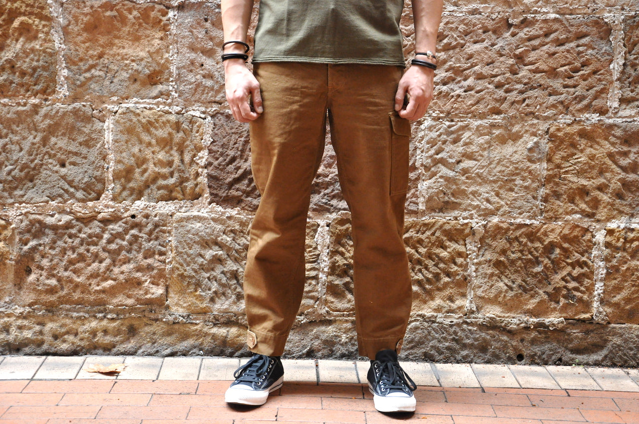 Freewheelers15oz Duck Canvas “Aviator” Trousers (Relax Tapered Fit)