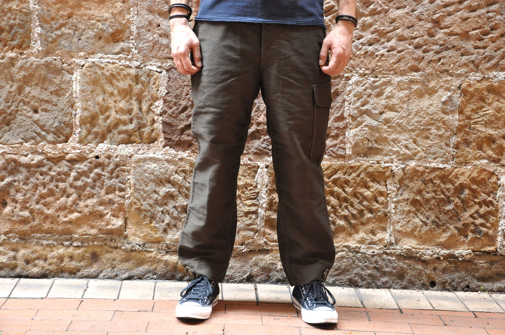 Freewheelers 14oz Moleskin “Aviator” Trousers (Relax Tapered Fit)