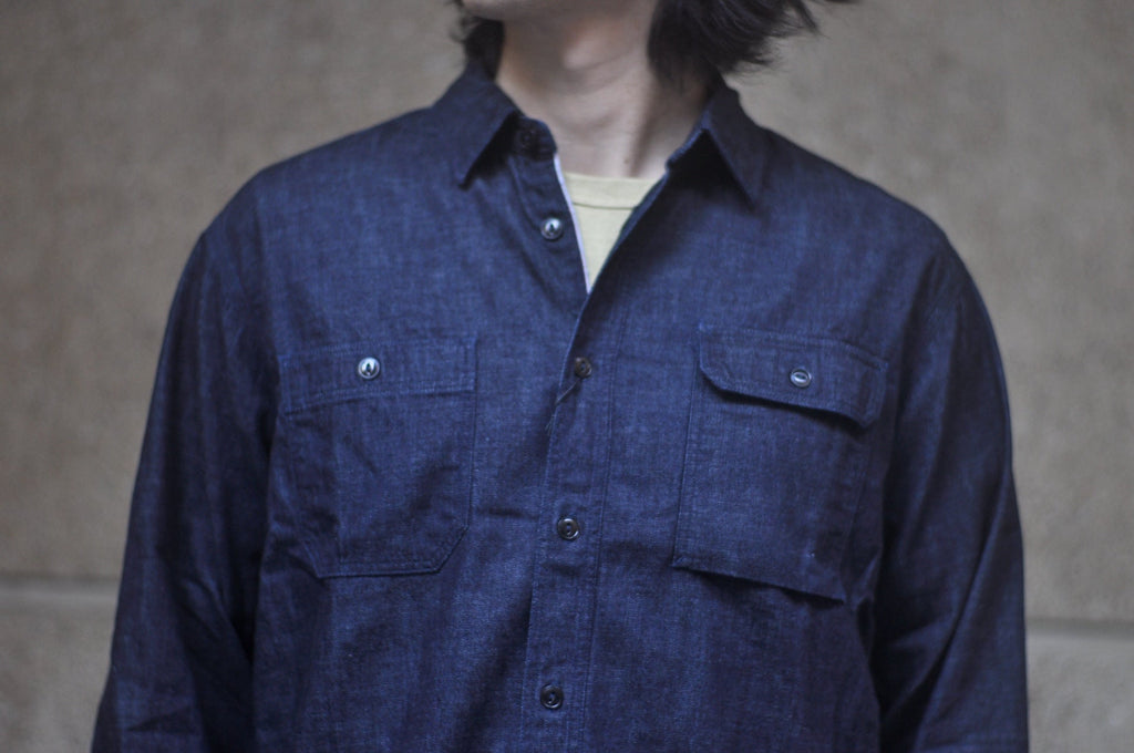 MOMOTARO JEANS 8oz Indigo Dyed Selvage Denim Workshirt ('26 Version)