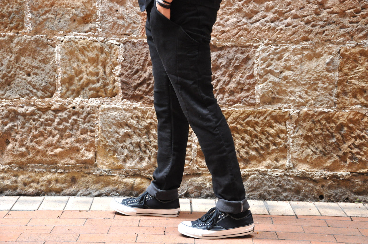 Stevenson Overall “Messenger” Selvage Sweatpants (Relax Tapered fit)