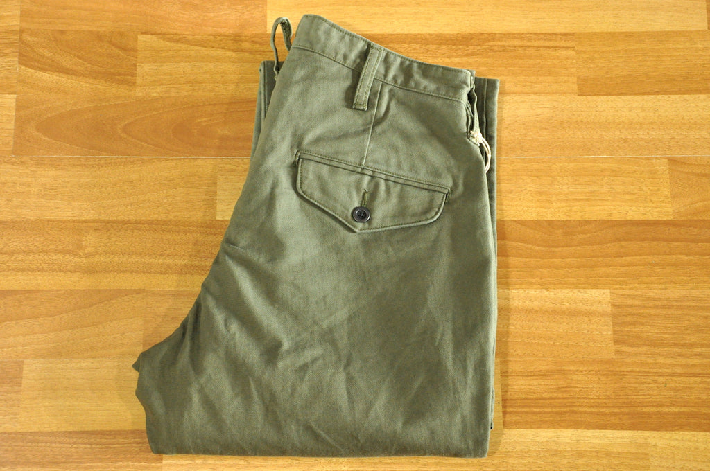 Orgueil 13oz ‘German’ Cotton Trousers (Natural Tapered fit)