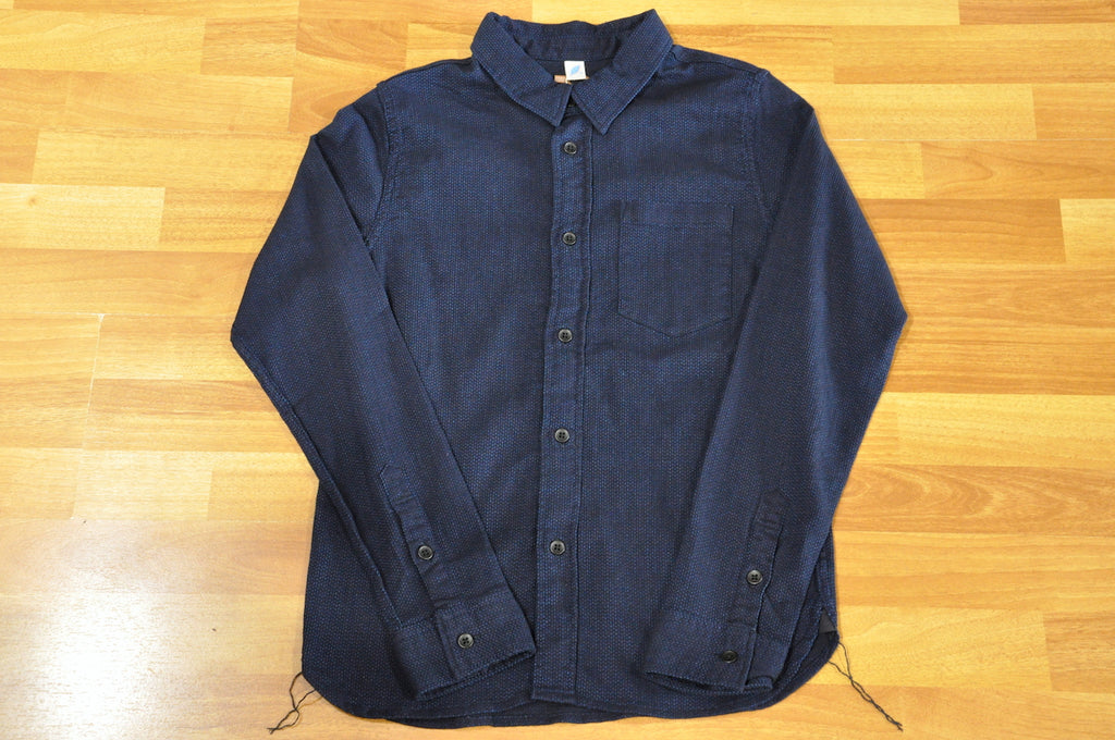 Pure Blue Japan Indigo 8oz Stretch Sashiko Shirt