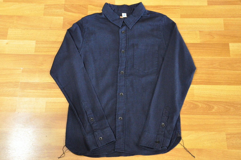 Pure Blue Japan Indigo 8oz Stretch Sashiko Shirt