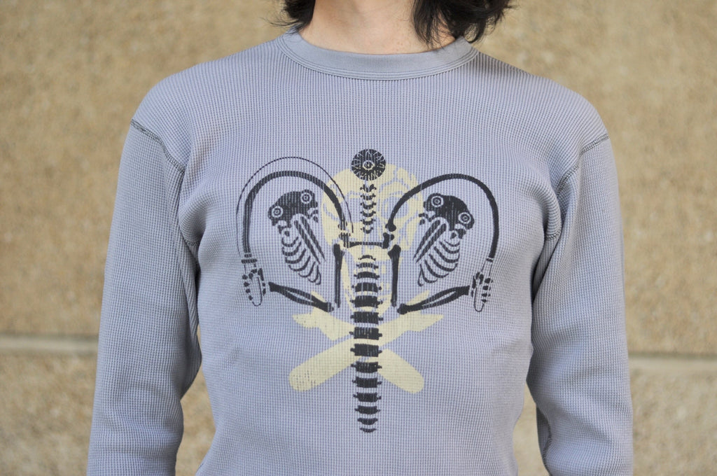 Freewheelers "Knuckle Bones" L/S Thermal (Medium Grey)