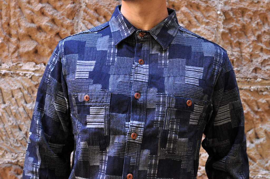 Momotaro Indigo 'Patchwork Styled' Workshirt