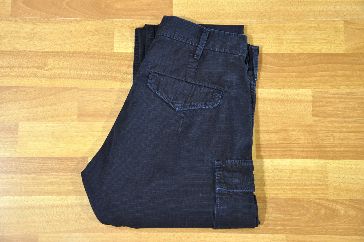 Pure Blue Japan Indigo ‘Ripstop’ Cargo Pants (Hi Tapered fit)