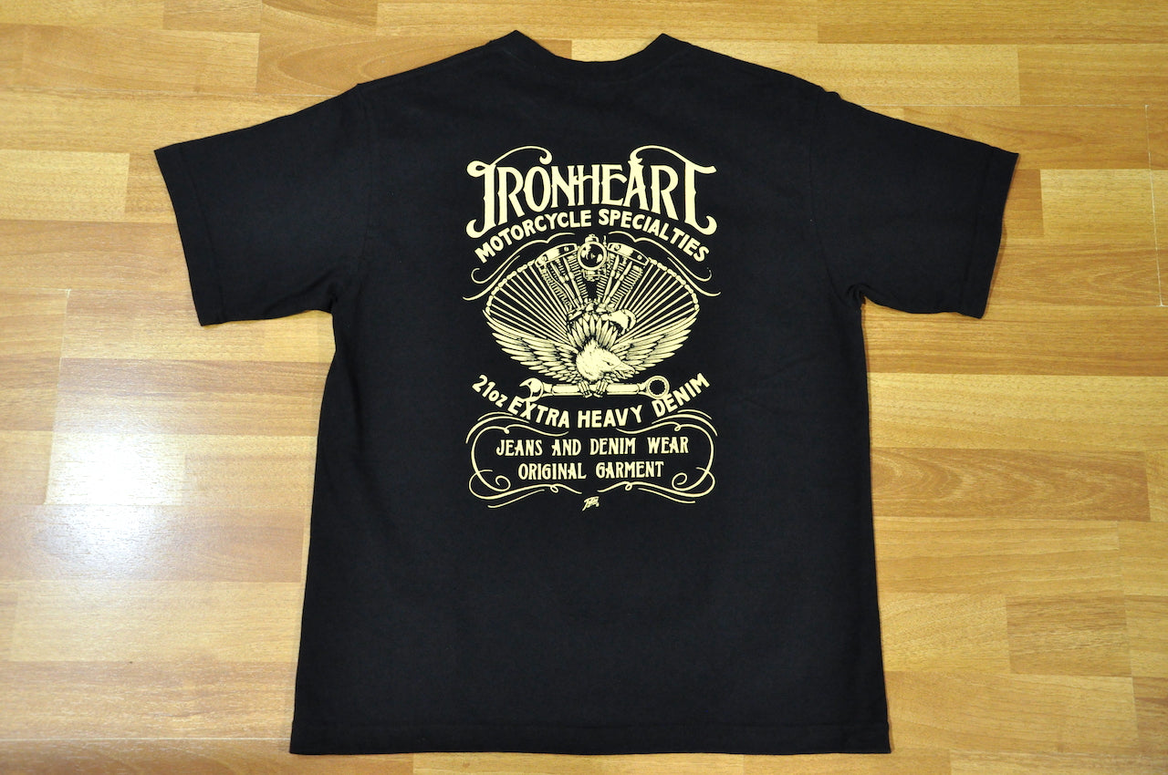 Iron Heart 7.5oz ‘Motorcycle Specialist’  Loopwheel Tee