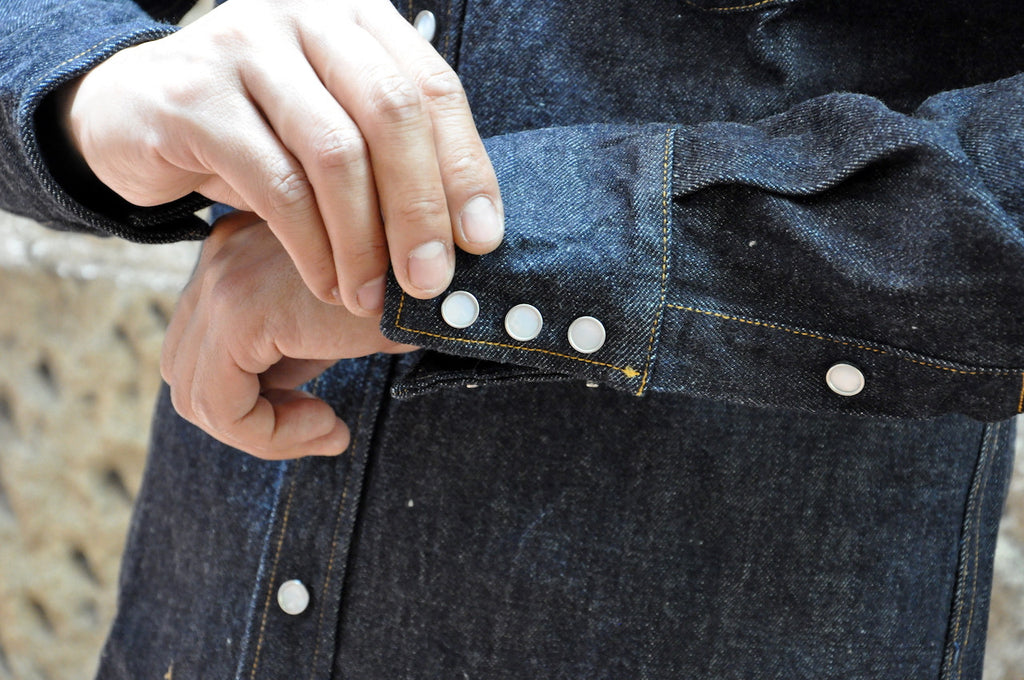 Studio D'Artisan 14oz Western Denim Jacketed Shirt