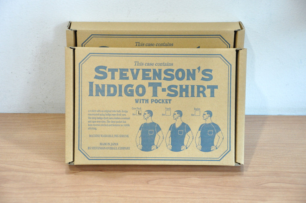 Stevenson Overall Super Slow Loopwheeled Pocket Tee (Indigo)