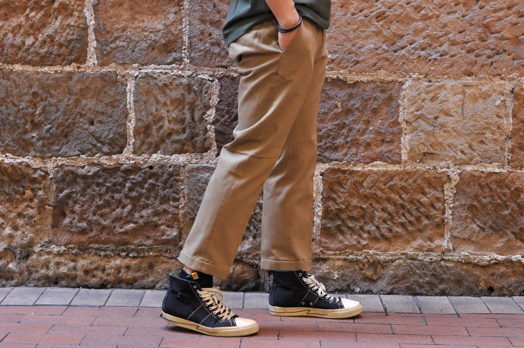 Full Count 'Dobby' Cotton Twill Trousers (Tailor Tapered Fit)