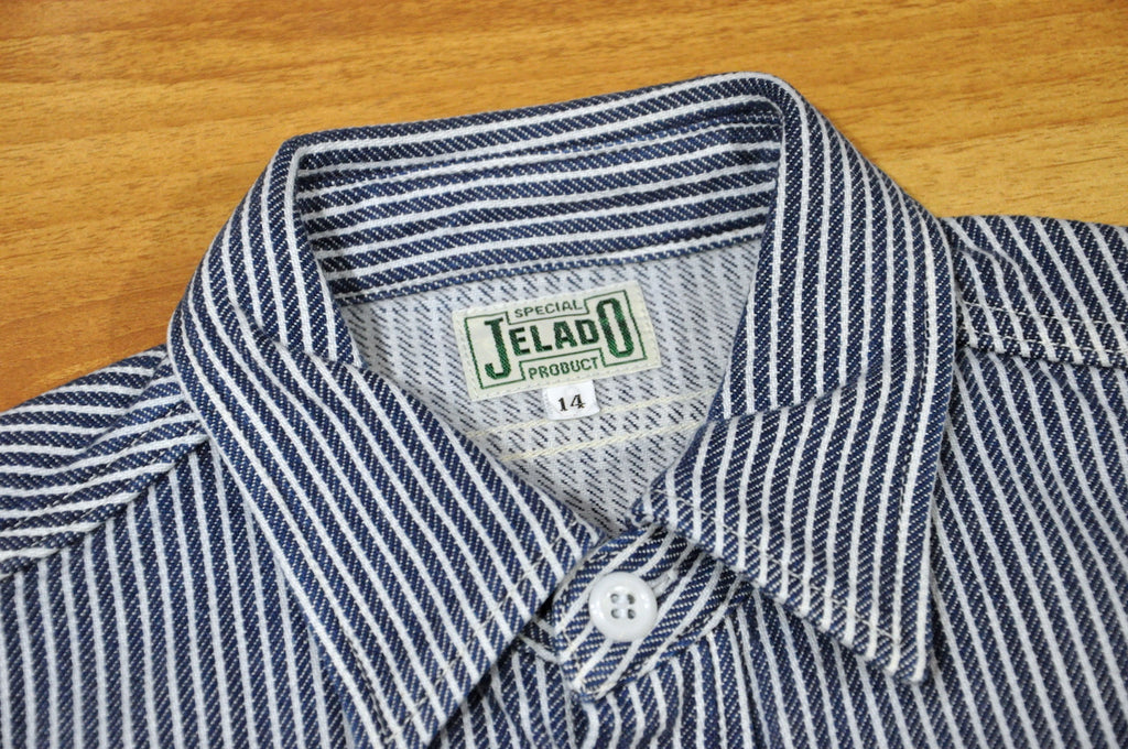 Jelado Indigo Dyed Hickory Flannel Shirt