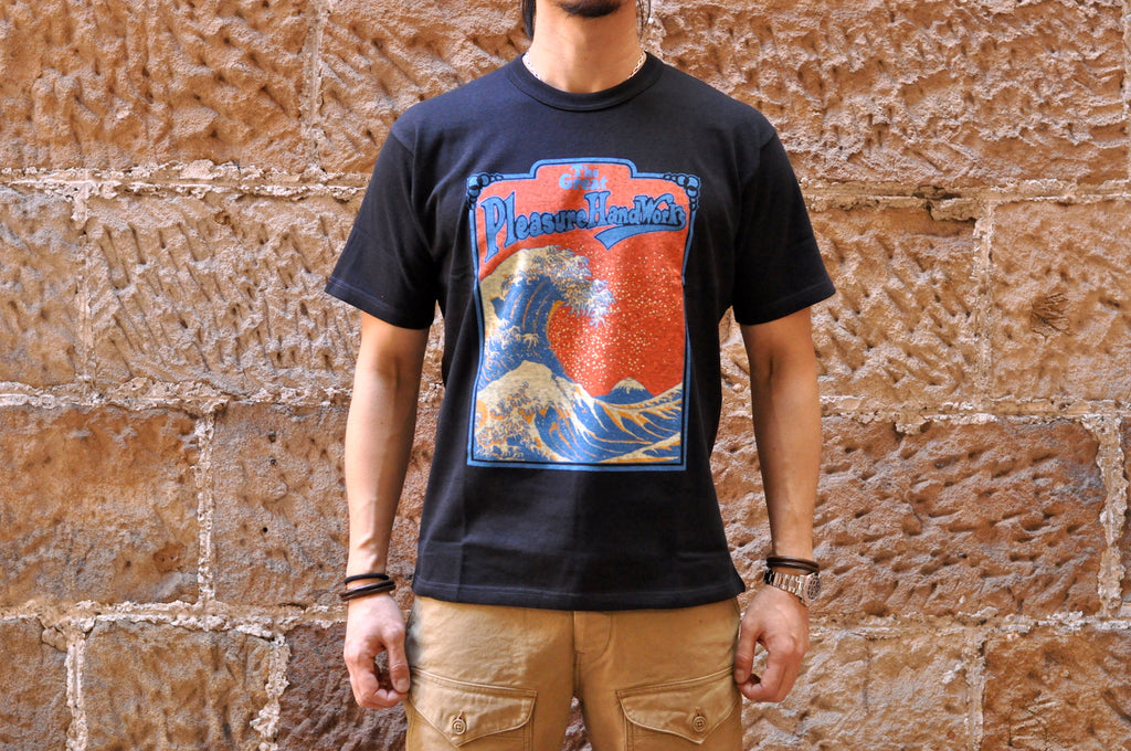 FREEWHEELERS 6.5OZ "YOSEMITE" LOOPWHEELED TEE (NAVY)