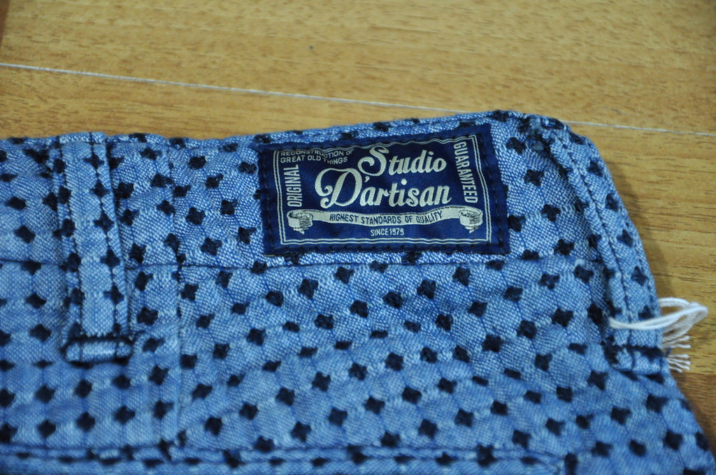 Studio D'Artisan 12oz Sashiko Shorts