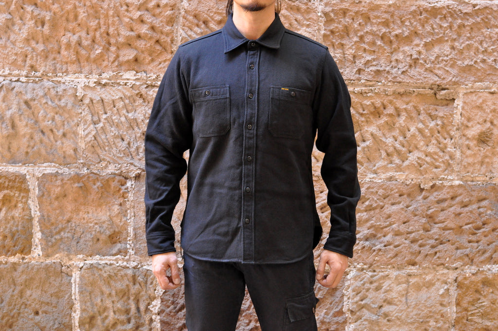 IRON HEART 14OZ HBT HEAVY FLANNEL WORK SHIRT