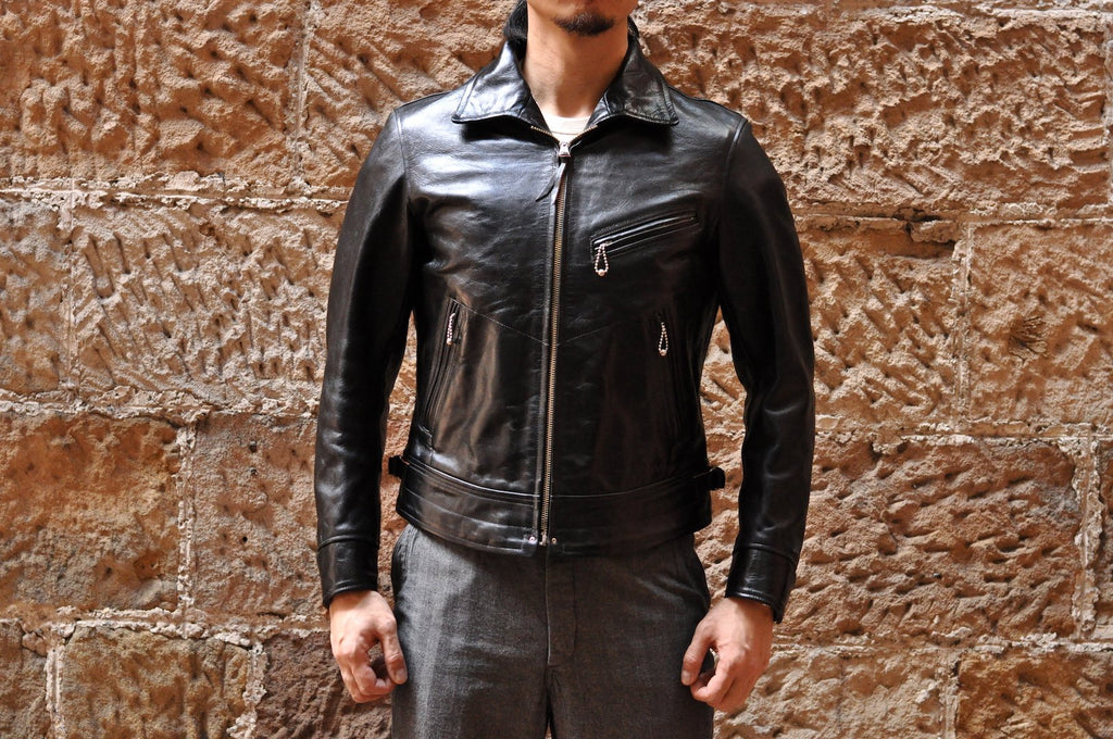 FREEWHEELERS MULHOLLAND HORSEHIDE JACKET (VINTAGE BLACK)